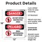 Signmission Do Not Enter High Voltage Bilingual Danger Sign, Plastic, 12in W x 18in L, 2PK OS-2PACK-DS-P-1218-VS-1134 - alternate 7